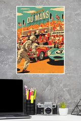 1960's Le Mans 24 Hours Racing Poster | Animated Movie Posters