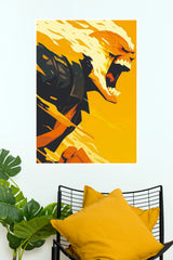 My Hero Academia Fiery Hero Action Wall Poster (Super Hero Poster)