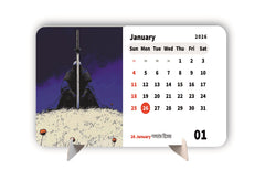 Samurai Premium Table Desk Calendar – 2026