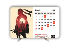 HUNTING GAME Premium Table Desk Calendar – 2026