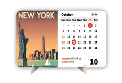 Sky High City Premium Table Desk Calendar – 2026