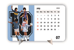 Maradona 10 Golden Boot Hero Premium Table Desk Calendar – 2026