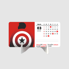 ANIME HERO MAN Premium Table Desk Calendar