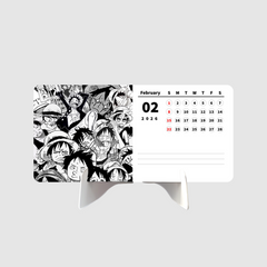 Dark One Piece D Luffy Premium Table Desk Calendar