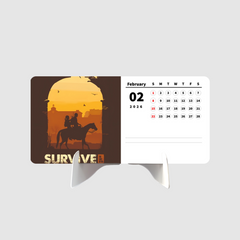 HUNTING GAME Premium Table Desk Calendar