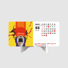 SUPER HERO MAN Premium Table Desk Calendar