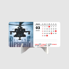 FIGHTER PLANE Premium Table Desk Calendar