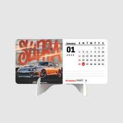 SUPER Car Collection Premium Table Desk Calendar
