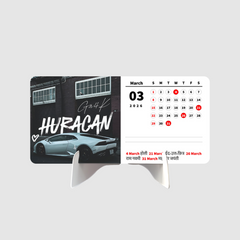 Luxury Car Collection Premium Table Desk Calendar