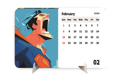 SUPER STRONG ANIME Premium Table Desk Calendar – 2026