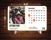 International Pop Singers Premium Table Desk Calendar – 2026