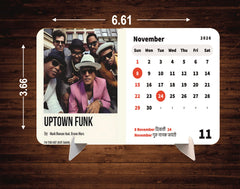 International Pop Singers Premium Table Desk Calendar – 2026
