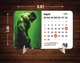 SUPER STRONG ANIME HEROS Premium Table Desk Calendar – 2026