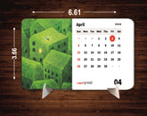 Nature’s River Glow Premium Table Desk Calendar – 2026
