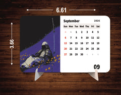 Samurai Standing Premium Table Desk Calendar – 2026