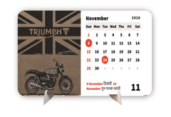 Limitless Dream Bike Premium Table Desk Calendar – 2026