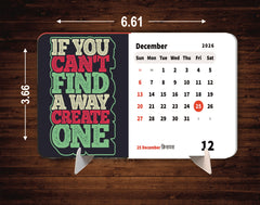 Motivational Quotes for Success Premium Table Desk Calendar – 2026