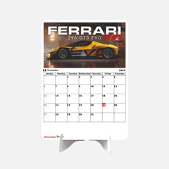 Luxury Car Premium Table Desk Calendar