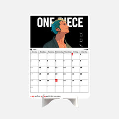 Wano Arc Zoro Premium Table Desk Calendar