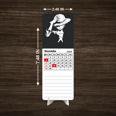 Dark One Piece D Luffy Premium Table Desk Calendar