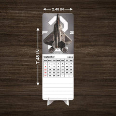 FIGHTER PLANE Premium Table Desk Calendar
