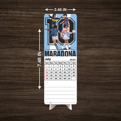 Maradona 10 Golden Boot Hero Premium Table Desk Calendar