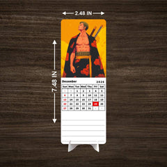 Wano Arc Zoro Premium Table Desk Calendar