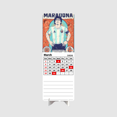 Maradona 10 Golden Boot Hero Premium Table Desk Calendar