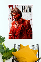 HIT: The Third Case Movie Poster – Nani Intense Crime Thriller Wall Art (Tollywood Poster)