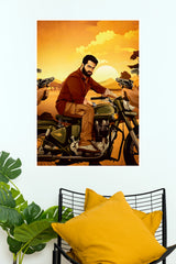 Janatha Garage Movie Poster – Stylish Hero Bike Wall Poster (Tollywood Poster)