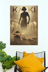 Kalki 2898 AD Karna & Arjuna Chariot Poster – Epic Mythology Sci-Fi Paper Print (Tollywood Poster)