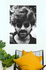Pawan Kalyan "Man of Mystery" Vintage Black & White Paper Poster (Tollywood Poster)