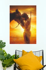Magadheera "Bond of the Warrior" Horse Scene Paper Poster (Ram Charan) (Tollywood Poster)