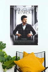 Varisu Thalapathy Vijay Suited Look Paper Poster (Tollywood Poster)