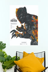 Black Panther Movie Ensemble Graphic Matte Paper Poster (Marvel Posters)