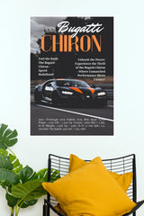 Bugatti Chiron Super Sport Hypercar Wall Art Paper Poster(Car Posters)