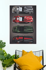 1960 Plymouth XNR Concept Car Paper Poster Wall Art (Car Posters)