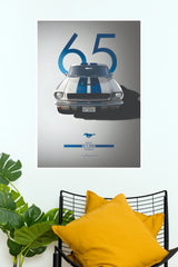 1965 Shelby GT350 Fastback Classic Muscle Car Paper Poster Wall Art (Car Posters)