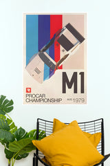 BMW M1 Procar Championship 1979 Vintage Motorsport Poster | Classic Car Wall Art (Car Posters)