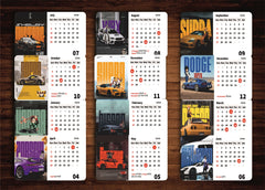 Car Collection Premium Table Desk Calendar – 2026
