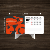 Vintage Motor Bike Predator Premium Table Desk Calendar