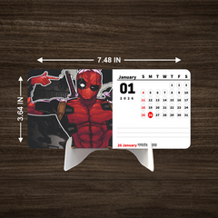 SUPER HERO Premium Table Desk Calendar