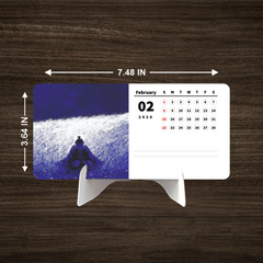 Samurai Standing Premium Table Desk Calendar