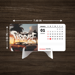 Car Collection Premium Table Desk Calendar
