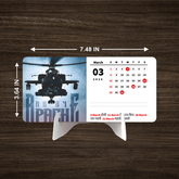 FIGHTER PLANE Premium Table Desk Calendar