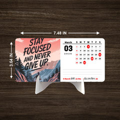 Positive Lines Premium Table Desk Calendar