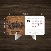 Call of Duty Modern Warfare Premium Table Desk Calendar