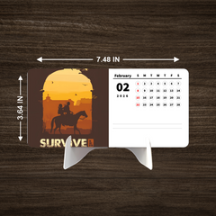 HUNTING GAME Premium Table Desk Calendar