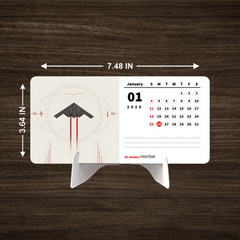 Air FIGHTER PLANE Beast Premium Table Desk Calendar