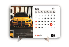Luxury Car Premium Table Desk Calendar – 2026